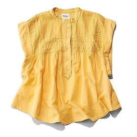 【マラン エトワール/MARANT ETOILE】のショートブラウス 人気、トレンドファッション・服の通販 founy(ファニー) ファッション Fashion レディースファッション WOMEN トップス・カットソー Tops/Tshirt シャツ/ブラウス Shirts/Blouses イエロー Yellow ギャザー Gather ショート Short シンプル Simple ノースリーブ No Sleeve ビビッド Vivid ワイド Wide 今季 This Season 洗える Washable |ID:prp329100004572982