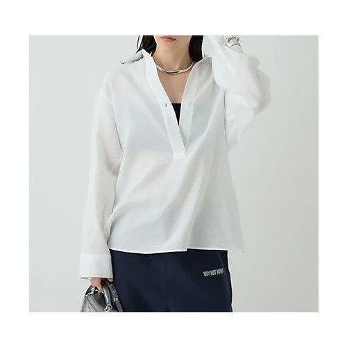 【カオス/Chaos】のゴースコットンシャツ 人気、トレンドファッション・服の通販 founy(ファニー) 　ファッション　Fashion　レディースファッション　WOMEN　トップス・カットソー　Tops/Tshirt　シャツ/ブラウス　Shirts/Blouses　スキッパー　Skipper　バランス　Balance　春　Spring　other-3|ID: prp329100004572984 ipo3291000000032363063