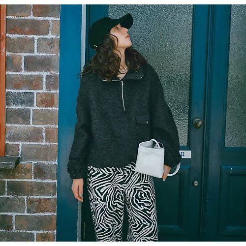 【オブラダ/Oblada】のWOOL FLEECE TOPS 人気、トレンドファッション・服の通販 founy(ファニー) 　ファッション　Fashion　レディースファッション　Fashion for Women　トップス・カットソー　Cut & Sew Tops　インナー　Innerwear　タートル　Turtleneck, Turtle Collar　フェミニン　Feminine, Girly　プリント　Print, Printed Pattern　ポロシャツ　Polo Shirt, Collared Tee　ワイド　Wide, Wide Fit　今季　This Season, Current Season　冬　Winter / This Winter　定番　Standard, Basic Item　秋　Autumn　other-3|ID: prp329100004572996 ipo3291000000032363170