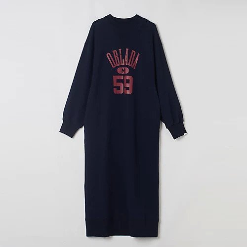 【オブラダ/Oblada】のCOLLEGE SWEAT DRESS インテリア・キッズ・メンズ・レディースファッション・服の通販 founy(ファニー) 　ファッション　Fashion　レディースファッション　WOMEN　トップス・カットソー　Tops/Tshirt　パーカ　Sweats　スウェット　Sweat　ワンピース　Dress　ドレス　Party Dresses　ソックス　Socks　タイツ　Tights　秋　Autumn/Fall　NAVY|ID: prp329100004573023 ipo3291000000032363373