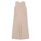 【プレインピープル/PLAIN PEOPLE】のパイルジャージノースリーブオールインワン ベージュ|ID: prp329100004573029 ipo3291000000032363418