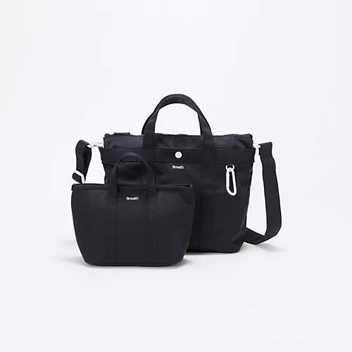 【トプカピ/TOPKAPI】の【Breath TOPKAPI】CHILLGO 保冷バッグ付き ショルダー付き ナイロン トートバッグ M / 撥水 インテリア・キッズ・メンズ・レディースファッション・服の通販 founy(ファニー) 　ファッション　Fashion　レディースファッション　WOMEN　バッグ　Bag　秋　Autumn/Fall　ショルダー　Shoulder　チャーム　Charm　ポケット　Pocket　メッシュ　Mesh　レオパード　Leopard　ブラック|ID: prp329100004573032 ipo3291000000032363442