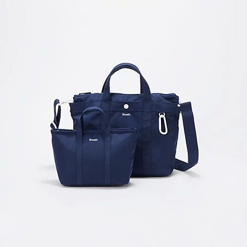 【トプカピ/TOPKAPI】の【Breath TOPKAPI】CHILLGO 保冷バッグ付き ショルダー付き ナイロン トートバッグ M / 撥水 インテリア・キッズ・メンズ・レディースファッション・服の通販 founy(ファニー) 　ファッション　Fashion　レディースファッション　WOMEN　バッグ　Bag　秋　Autumn/Fall　ショルダー　Shoulder　チャーム　Charm　ポケット　Pocket　メッシュ　Mesh　レオパード　Leopard　ネイビー|ID: prp329100004573032 ipo3291000000032363445