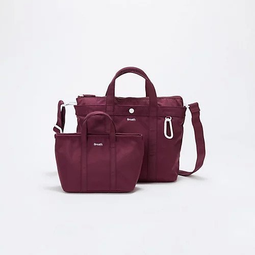 【トプカピ/TOPKAPI】の【Breath TOPKAPI】CHILLGO 保冷バッグ付き ショルダー付き ナイロン トートバッグ M / 撥水 インテリア・キッズ・メンズ・レディースファッション・服の通販 founy(ファニー) 　ファッション　Fashion　レディースファッション　WOMEN　バッグ　Bag　秋　Autumn/Fall　ショルダー　Shoulder　チャーム　Charm　ポケット　Pocket　メッシュ　Mesh　レオパード　Leopard　ボルドー|ID: prp329100004573032 ipo3291000000032363447