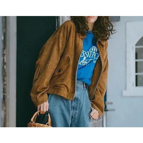 【オブラダ/Oblada】のOXFORD BLOUSON 人気、トレンドファッション・服の通販 founy(ファニー) 　ファッション　Fashion　レディースファッション　WOMEN　アウター　Coat Outerwear　ブルゾン　Blouson/Jackets　インナー　Inner　ジャケット　Jacket　スエード　Suede　デニム　Denim　ドレープ　Drape　バランス　Balance　ブルゾン　Blouson　エレガント 上品　Elegant　other-3|ID: prp329100004573045 ipo3291000000032363662