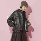 【オブラダ/Oblada】のLIGHT AVIATOR JACKET 人気、トレンドファッション・服の通販 founy(ファニー) ファッション Fashion レディースファッション WOMEN アウター Coat Outerwear ジャケット Jackets フォルム Form ブルゾン Blouson エレガント 上品 Elegant thumbnail BLACK|ID: prp329100004573046 ipo3291000000032363664
