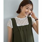 【スタイルデリ/STYLE DELI】の下に着る半袖レーシィーストレッチトップス ホワイト|ID: prp329100004573111 ipo3291000000032612199