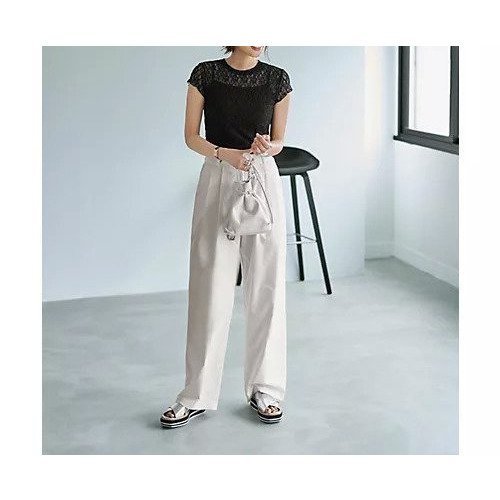 【スタイルデリ/STYLE DELI】の下に着る半袖レーシィーストレッチトップス 人気、トレンドファッション・服の通販 founy(ファニー) 　ファッション　Fashion　レディースファッション　Ladies' Fashion Online　トップス・カットソー　Tops/Tshirt　イエロー　Yellow　インナー　Inner　キャミソール　Camisole　コンパクト　Compact　サロペット　Overalls　ジャケット　Jacket　スウェット　Sweat　スリット　Slit　スリーブ　Sleeve　定番　Standard　ノースリーブ　No Sleeve　フィット　Fit　フレンチ　French　ベスト　Vest　半袖　Short Sleeve　レース　Race　A/W・秋冬　Aw・Autumn/Winter・Fw・Fall-Winter　夏　Summer　other-3|ID: prp329100004573111 ipo3291000000032612201