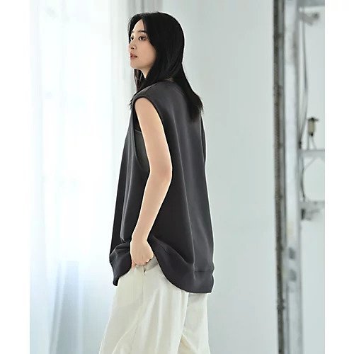 【スタイルデリ/STYLE DELI】の【BLK001】リラックスノースリカットソー 人気、トレンドファッション・服の通販 founy(ファニー) 　ファッション　Fashion　レディースファッション　Fashion for Women　トップス・カットソー　Cut & Sew Tops　カットソー・ベーシックTシャツ　Cut-and-Sewn Tops / Stretch Tees & Basics　インナー　Innerwear　スウェット / スエット　Sweatshirt, Sweatwear　タイトスカート　Pencil Skirt, Tight Skirt　ノースリーブ　Sleeveless, No-Sleeve　フレア　Flare, Flared　ベスト　Vest, Waistcoat　ワイド　Wide, Wide Fit　おすすめ　Recommended / Our Picks　other-2|ID: prp329100004573869 ipo3291000000032375820