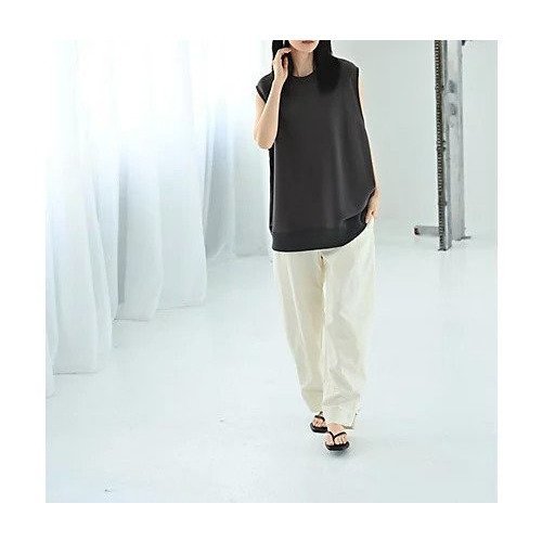 【スタイルデリ/STYLE DELI】の【BLK001】リラックスノースリカットソー 人気、トレンドファッション・服の通販 founy(ファニー) 　ファッション　Fashion　レディースファッション　Fashion for Women　トップス・カットソー　Cut & Sew Tops　カットソー・ベーシックTシャツ　Cut-and-Sewn Tops / Stretch Tees & Basics　インナー　Innerwear　スウェット / スエット　Sweatshirt, Sweatwear　タイトスカート　Pencil Skirt, Tight Skirt　ノースリーブ　Sleeveless, No-Sleeve　フレア　Flare, Flared　ベスト　Vest, Waistcoat　ワイド　Wide, Wide Fit　おすすめ　Recommended / Our Picks　other-3|ID: prp329100004573869 ipo3291000000032375822
