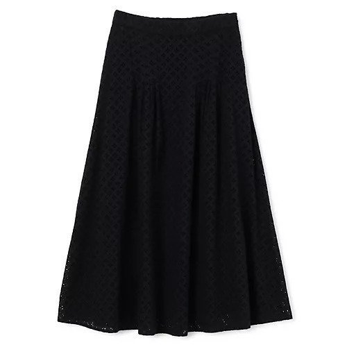 【プレインピープル/PLAIN PEOPLE】のレースフレアースカート インテリア・キッズ・メンズ・レディースファッション・服の通販 founy(ファニー) 　ファッション　Fashion　レディースファッション　Fashion for Women　スカート　Skirts　おすすめ　Recommended / Our Picks　レース　Lace, Lace Fabric　ワーク　Workwear, Utility Style　洗える　Machine Washable　ネイビー|ID: prp329100004573876 ipo3291000000034057174
