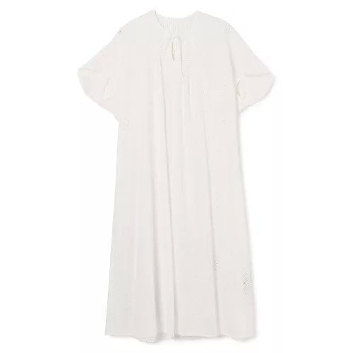 【プレインピープル/PLAIN PEOPLE】のレースカフタンワンピース インテリア・キッズ・メンズ・レディースファッション・服の通販 founy(ファニー) 　ファッション　Fashion　レディースファッション　WOMEN　ワンピース　Dress　レース　Race　ロング　Long　ワーク　Work　洗える　Washable　ホワイト|ID: prp329100004573881 ipo3291000000032376003