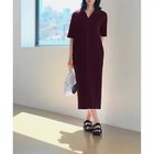 【スタイルデリ/STYLE DELI】のSofty Cotton/ワッフル編みスキッパーワンピース レーズンブラウン|ID: prp329100004573882 ipo3291000000032376015