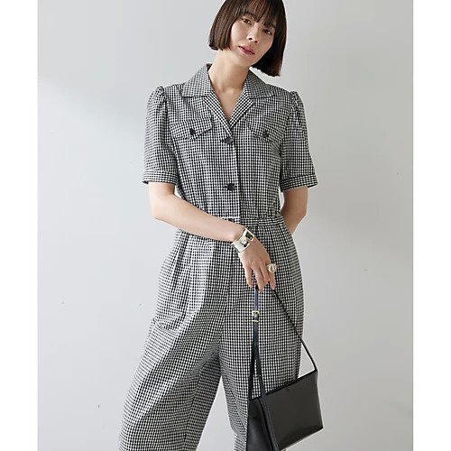 【ウィムガゼット/Whim Gazette】のオックスオールインワン インテリア・キッズ・メンズ・レディースファッション・服の通販 founy(ファニー) https://founy.com/ ファッション Fashion レディースファッション WOMEN ワンピース Dress オールインワン ワンピース All In One Dress オックス Ox ギンガム Gingham クール Cool スリーブ Sleeve スーツ Suit チェック Check ハーフ Half エレガント 上品 Elegant 2025年 2025 2025春夏・S/S Ss,Spring/Summer,2025 |ID: prp329100004573884 ipo3291000000032376040