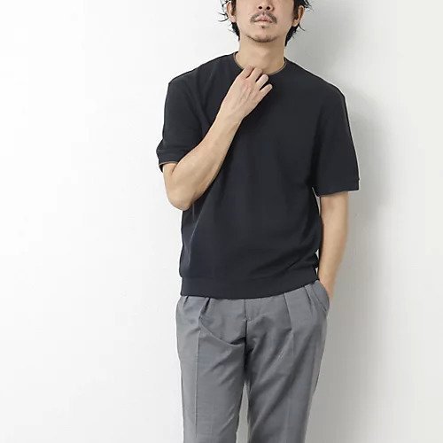 【ノーリーズ グッドマン/NOLLEY'S goodman / MEN】の【HERNO/ヘルノ】配色半袖カットソー 25SS 人気、トレンドファッション・服の通販 founy(ファニー) 　ファッション　Fashion　メンズファッション　Men's Style Online　トップス・カットソー　Tops/Tshirt/Men　イタリア　Italy　カットソー　Cut And Sew　なめらか　Smooth　ファブリック　Fabric　半袖　Short Sleeve　メタル　Metal　ラグジュアリー　Luxury　リラックス　Relax　ワッフル　Waffle　エレガント 上品　Elegant　2025年　2025　2025春夏・S/S　Ss,Spring/Summer,2025　other-3|ID: prp329100004573891 ipo3291000000032376176