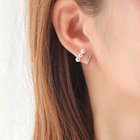 【フィービィー/phoebe】のダブルデコレイトカフイヤリング ローズゴールド ホワイト|ID: prp329100004574857 ipo3291000000032387404