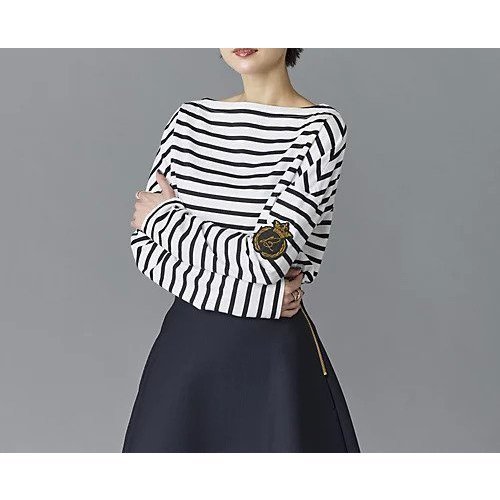 【マディソンブルー/MADISONBLUE】のBOAT NECK L/S TEE BORDER インテリア・キッズ・メンズ・レディースファッション・服の通販 founy(ファニー) https://founy.com/ ファッション Fashion レディースファッション Fashion for Women カットソー Cut and Sewn Top コンパクト Compact, Small Size ショルダー Shoulder, Shoulder Strap ドロップ Drop Shoulder, Dropped Style ボーダー Border, Stripe ルーズ Loose, Oversized |ID: prp329100004575721 ipo3291000000035202403