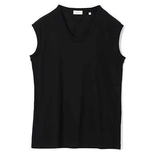 【ブラミンク/BLAMINK】のコットンロゴノースリーブ インテリア・キッズ・メンズ・レディースファッション・服の通販 founy(ファニー) 　ファッション　Fashion　レディースファッション　Fashion for Women　トップス・カットソー　Cut & Sew Tops　キャミソール&ノースリーブ　Camisoles & Sleeveless Tops　2025年　2025　2025-2026秋冬・A/W　Autumn/Winter 2025–26 AW25–26　シアー　Sheer, See-Through　シンプル　Simple, Minimal　ノースリーブ　Sleeveless, No-Sleeve　BLACK|ID: prp329100004576619 ipo3291000000032412498
