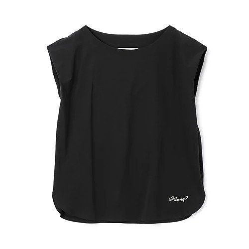 【ミュベール/MUVEIL】のロゴ刺繍ショルダータックカットソー インテリア・キッズ・メンズ・レディースファッション・服の通販 founy(ファニー) 　ファッション　Fashion　レディースファッション　Fashion for Women　トップス・カットソー　Cut & Sew Tops　カットソー・ベーシックTシャツ　Cut-and-Sewn Tops / Stretch Tees & Basics　2025年　2025　2025-2026秋冬・A/W　Autumn/Winter 2025–26 AW25–26　フレンチ　French, French Style　洗える　Machine Washable　black|ID: prp329100004576621 ipo3291000000032412514