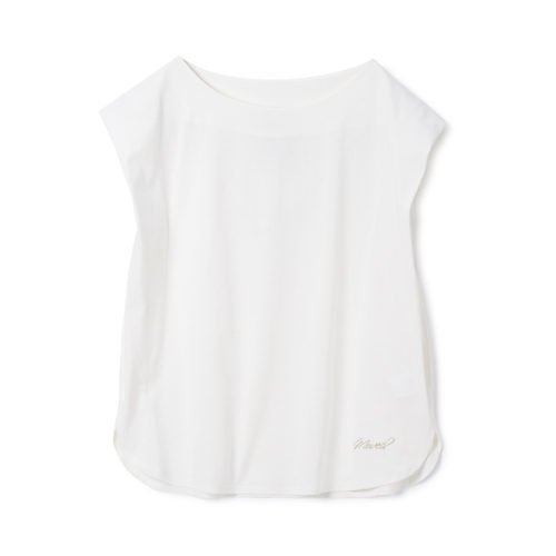 【ミュベール/MUVEIL】のロゴ刺繍ショルダータックカットソー インテリア・キッズ・メンズ・レディースファッション・服の通販 founy(ファニー) ファッション Fashion レディースファッション Fashion for Women トップス・カットソー Cut & Sew Tops カットソー・ベーシックTシャツ Cut-and-Sewn Tops / Stretch Tees & Basics 2025年 2025 2025-2026秋冬・A/W Autumn/Winter 2025–26 AW25–26 フレンチ French, French Style 洗える Machine Washable white|ID: prp329100004576621 ipo3291000000035434778