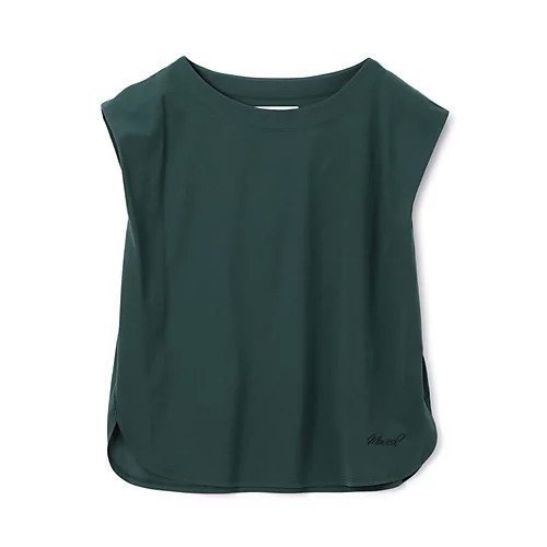 【ミュベール/MUVEIL】のロゴ刺繍ショルダータックカットソー インテリア・キッズ・メンズ・レディースファッション・服の通販 founy(ファニー) ファッション Fashion レディースファッション Fashion for Women トップス・カットソー Cut & Sew Tops カットソー・ベーシックTシャツ Cut-and-Sewn Tops / Stretch Tees & Basics 2025年 2025 2025-2026秋冬・A/W Autumn/Winter 2025–26 AW25–26 フレンチ French, French Style 洗える Machine Washable green|ID: prp329100004576621 ipo3291000000035434782