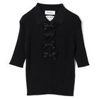 【ミュベール/MUVEIL】のリボン付きポロプルオーバー 人気、トレンドファッション・服の通販 founy(ファニー) ファッション Fashion レディースファッション Fashion for Women トップス・カットソー Cut & Sew Tops カジュアルプルオーバー・ニットトップス Pullovers & Knit Tops / Casual Pullovers 2025年 2025 2025-2026秋冬・A/W Autumn/Winter 2025–26 AW25–26 サテン Satin, Glossy Fabric フロント Front, Front Design リボン Ribbon, Bow thumbnail black|ID: prp329100004576631 ipo3291000000034941320