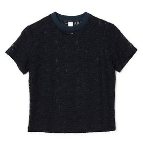【シモーネ ワイルド/SIMONE WILD】のLACE TINY TEE 人気、トレンドファッション・服の通販 founy(ファニー) ファッション Fashion レディースファッション Fashion for Women 2025年 2025 2025-2026秋冬・A/W Autumn/Winter 2025–26 AW25–26 クール Cool, Chic コンパクト Compact, Small Size デニム Denim, Jeans Material バランス Balance, Style Balance フェミニン Feminine, Girly レース Lace, Lace Fabric 洗える Machine Washable |ID:prp329100004576632