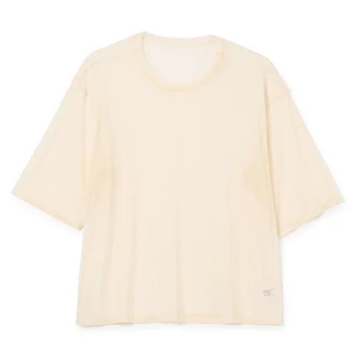【シモーネ ワイルド/SIMONE WILD】のMESH OVERSZED TEE インテリア・キッズ・メンズ・レディースファッション・服の通販 founy(ファニー) 　ファッション　Fashion　レディースファッション　WOMEN　2025年　2025　エアリー　Airy　シアー　Sheer　チュール　Tulle　フィット　Fit　ベーシック　Basic　リラックス　Relax　洗える　Washable　Silk|ID: prp329100004576634 ipo3291000000032412633