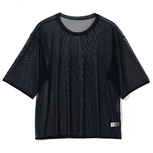 【シモーネ ワイルド/SIMONE WILD】のMESH OVERSZED TEE インテリア・キッズ・メンズ・レディースファッション・服の通販 founy(ファニー)  ファッション Fashion レディースファッション Fashion for Women 2025年 2025 2025-2026秋冬・A/W Autumn/Winter 2025–26 AW25–26 エアリー Airy Texture シアー Sheer, See-Through チュール Tulip, Tulip Motif フィット Fit, Slim Fit ベーシック Basic, Essential リラックス Relax, Relaxed Fit 洗える Machine Washable Navy|ID: prp329100004576634 ipo3291000000034365072