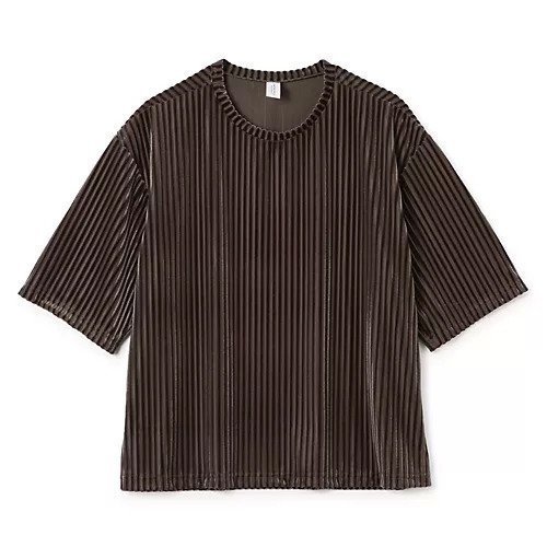 【シモーネ ワイルド/SIMONE WILD】のRIB OVERSZED TEE インテリア・キッズ・メンズ・レディースファッション・服の通販 founy(ファニー)  ファッション Fashion レディースファッション Fashion for Women 2025年 2025 2025-2026秋冬・A/W Autumn/Winter 2025–26 AW25–26 フリル Frill, Ruffle ベルベット Velvet, Velvety ラグジュアリー Luxury, Elegant エレガント 上品 Elegant 今季 This Season, Current Season 洗える Machine Washable Caramel|ID: prp329100004576636 ipo3291000000034365080
