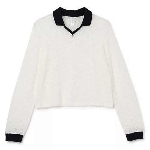 【シモーネ ワイルド/SIMONE WILD】のLACE TRIKOT インテリア・キッズ・メンズ・レディースファッション・服の通販 founy(ファニー) 　ファッション　Fashion　レディースファッション　Fashion for Women　2025年　2025　2025-2026秋冬・A/W　Autumn/Winter 2025–26 AW25–26　スキッパー　Skipper, Open Collar　レース　Lace, Lace Fabric　洗える　Machine Washable　White|ID: prp329100004576642 ipo3291000000035608943