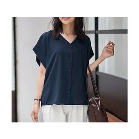 【スタイルデリ/STYLE DELI】 薄手でシルキーなドレープVネックブラウス人気、トレンドファッション・服の通販 founy(ファニー) ファッション Fashion レディースファッション WOMEN トップス・カットソー Tops/Tshirt シャツ/ブラウス Shirts/Blouses Vネック V-Neck イエロー Yellow カーディガン Cardigan クール Cool シンプル Simple ジャケット Jacket ストレート Straight スリット Slit デコルテ Decolletage ドレープ Drape バランス Balance フラット Flat フロント Front ブルゾン Blouson ポケット Pocket 半袖 Short Sleeve 夏 Summer エレガント 上品 Elegant ビジネス 仕事 通勤 Business |ID:prp329100004576644
