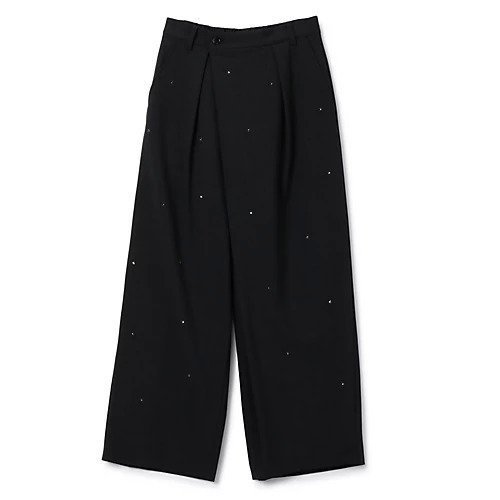 【ミュベール/MUVEIL】のビジュータックスラックスパンツ インテリア・キッズ・メンズ・レディースファッション・服の通販 founy(ファニー) https://founy.com/ ファッション Fashion レディースファッション Fashion for Women パンツ Pants & Trousers 2025年 2025 2025-2026秋冬・A/W Autumn/Winter 2025–26 AW25–26 ストーン Stone, Gem-Like フロント Front, Front Design ロング Long, Long-Length ワイド Wide, Wide Fit ビジネス 仕事 通勤 Business / Work / Commuting |ID: prp329100004576659 ipo3291000000032412829