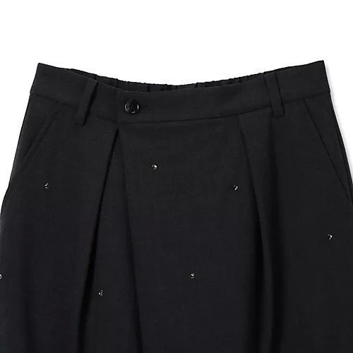 【ミュベール/MUVEIL】のビジュータックスラックスパンツ 人気、トレンドファッション・服の通販 founy(ファニー)  ファッション Fashion レディースファッション Fashion for Women パンツ Pants & Trousers 2025年 2025 2025-2026秋冬・A/W Autumn/Winter 2025–26 AW25–26 ストーン Stone, Gem-Like フロント Front, Front Design ロング Long, Long-Length ワイド Wide, Wide Fit ビジネス 仕事 通勤 Business / Work / Commuting other-3|ID: prp329100004576659 ipo3291000000034366006