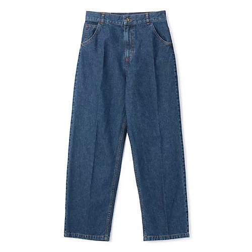 【ミュベール/MUVEIL】のセンタープレスリボンデニムパンツ インテリア・キッズ・メンズ・レディースファッション・服の通販 founy(ファニー)  ファッション Fashion レディースファッション Fashion for Women パンツ Pants & Trousers デニムパンツ・ジーンズ・美脚デニム Denim Jeans & Pants 2025年 2025 2025-2026秋冬・A/W Autumn/Winter 2025–26 AW25–26 センター Center, Center Line デニム Denim, Jeans Material パッチ Patch, Appliqué ポケット Pocket, Pocket Detail リボン Ribbon, Bow ワイド Wide, Wide Fit 洗える Machine Washable navy|ID: prp329100004576661 ipo3291000000034366031