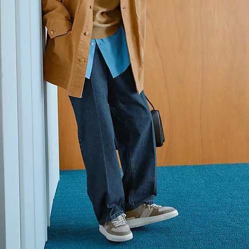 【ミュベール/MUVEIL】のセンタープレスリボンデニムパンツ 人気、トレンドファッション・服の通販 founy(ファニー)  ファッション Fashion レディースファッション Fashion for Women パンツ Pants & Trousers デニムパンツ・ジーンズ・美脚デニム Denim Jeans & Pants 2025年 2025 2025-2026秋冬・A/W Autumn/Winter 2025–26 AW25–26 センター Center, Center Line デニム Denim, Jeans Material パッチ Patch, Appliqué ポケット Pocket, Pocket Detail リボン Ribbon, Bow ワイド Wide, Wide Fit 洗える Machine Washable other-2|ID: prp329100004576661 ipo3291000000034366032