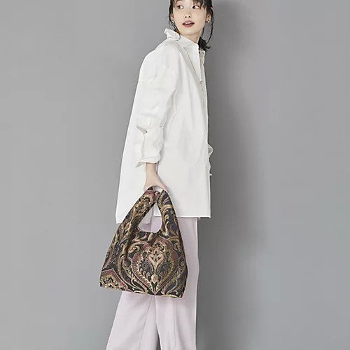 【トプカピ/TOPKAPI】の【TREASURE TOPKAPI】ペイズリー柄 ジャガード 2WAY トートバッグ 人気、トレンドファッション・服の通販 founy(ファニー) 　ファッション　Fashion　レディースファッション　Ladies' Fashion Online　バッグ　Bag　おすすめ　Recommend　アクセサリー　Accessories　エレガント 上品　Elegant　ショルダー　Shoulder　デニム　Denim　ペイズリー　Paisley　A/W・秋冬　Aw・Autumn/Winter・Fw・Fall-Winter　other-3|ID: prp329100004576677 ipo3291000000032412937