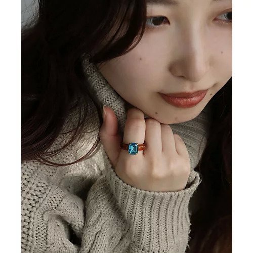 【コレカラ/collecala】のカラフルスクエアビジューリング 人気、トレンドファッション・服の通販 founy(ファニー) 　ファッション　Fashion　レディースファッション　WOMEN　カラフル　Colorful　フィット　Fit　other-3|ID: prp329100004576687 ipo3291000000032413007