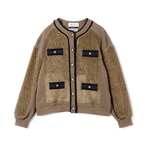 【ミュベール/MUVEIL】の裏毛ボアブルゾン 人気、トレンドファッション・服の通販 founy(ファニー)  ファッション Fashion レディースファッション Fashion for Women アウター Coat / Outerwear Collection ブルゾンジャケット・スポーティアウター Blouson Jackets 2025年 2025 2025-2026秋冬・A/W Autumn/Winter 2025–26 AW25–26 クラシカル Classical, Vintage-Inspired パイピング Piping, Trim Design ブルゾン Blouson, Bomber Jacket ロング Long, Long-Length  other-1|ID: prp329100004576690 ipo3291000000034367196