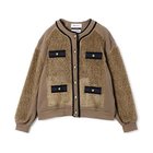 【ミュベール/MUVEIL】の裏毛ボアブルゾン 人気、トレンドファッション・服の通販 founy(ファニー) ファッション Fashion レディースファッション Fashion for Women アウター Coat / Outerwear Collection ブルゾンジャケット・スポーティアウター Blouson Jackets 2025年 2025 2025-2026秋冬・A/W Autumn/Winter 2025–26 AW25–26 クラシカル Classical, Vintage-Inspired パイピング Piping, Trim Design ブルゾン Blouson, Bomber Jacket ロング Long, Long-Length thumbnail cocoa|ID: prp329100004576690 ipo3291000000034367197