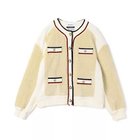 【ミュベール/MUVEIL】の裏毛ボアブルゾン 人気、トレンドファッション・服の通販 founy(ファニー) ファッション Fashion レディースファッション Fashion for Women アウター Coat / Outerwear Collection ブルゾンジャケット・スポーティアウター Blouson Jackets 2025年 2025 2025-2026秋冬・A/W Autumn/Winter 2025–26 AW25–26 クラシカル Classical, Vintage-Inspired パイピング Piping, Trim Design ブルゾン Blouson, Bomber Jacket ロング Long, Long-Length thumbnail ecru|ID: prp329100004576690 ipo3291000000034367198