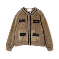 【ミュベール/MUVEIL】の裏毛ボアブルゾン 人気、トレンドファッション・服の通販 founy(ファニー) ファッション Fashion レディースファッション Fashion for Women アウター Coat / Outerwear Collection ブルゾンジャケット・スポーティアウター Blouson Jackets 2025年 2025 2025-2026秋冬・A/W Autumn/Winter 2025–26 AW25–26 クラシカル Classical, Vintage-Inspired パイピング Piping, Trim Design ブルゾン Blouson, Bomber Jacket ロング Long, Long-Length |ID:prp329100004576690