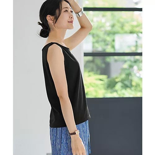 【スタイルデリ/STYLE DELI】の横幅広め開きネックのスムースノースリカットソー 人気、トレンドファッション・服の通販 founy(ファニー) 　ファッション　Fashion　レディースファッション　WOMEN　トップス・カットソー　Tops/Tshirt　カットソー　Cut and Sewn　イエロー　Yellow　インナー　Inner　カットソー　Cut And Sew　サロペット　Overalls　ストレート　Straight　スリット　Slit　スーツ　Suit　タンク　Tank　デコルテ　Decolletage　定番　Standard　ノースリーブ　No Sleeve　フィット　Fit　フォルム　Form　フラット　Flat　マーブル　Marble　ラウンド　Round　夏　Summer　エレガント 上品　Elegant　ビジネス 仕事 通勤　Business　other-3|ID: prp329100004576747 ipo3291000000032413716