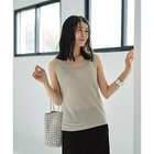 【スタイルデリ/STYLE DELI】の薄くて柔らかなラメVネックニットベスト グレージュ|ID: prp329100004576748 ipo3291000000032413724