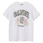 【ガニー/GANNI】のBasic Cotton Jersey Animals Relaxed T-shirt Bright White|ID: prp329100004577579 ipo3291000000032423378
