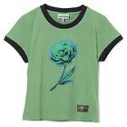 【ガニー/GANNI】のBasic Cotton Jersey Peony Baby Fit T-shirt Stone Green|ID: prp329100004577582 ipo3291000000032423400