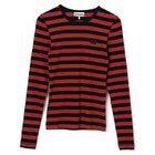 【ガニー/GANNI】のSoft Cotton Rib Striped Long Sleeve Red Alert|ID: prp329100004577589 ipo3291000000035303716