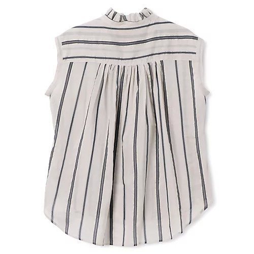 【ペールジュート/Pale Jute】のtalian stripe band sleeve shirt 人気、トレンドファッション・服の通販 founy(ファニー) 　ファッション　Fashion　レディースファッション　Fashion for Women　トップス・カットソー　Cut & Sew Tops　シャツ・ブラウス・オフィスカジュアル　Elegant Blouses & Button-Ups　ギャザー　Gathered, Ruffled　ストライプ　Stripe, Striped Pattern　スリーブ　Sleeve, Long Sleeve / Short Sleeve　ドット　Polka Dot, Dot Pattern　プリント　Print, Printed Pattern　ボトム　Bottoms, Lower Wear　洗える　Machine Washable　other-2|ID: prp329100004577592 ipo3291000000032756490