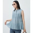 【カオス/Chaos】のシルクコットンブロウブラウス 人気、トレンドファッション・服の通販 founy(ファニー) ファッション Fashion レディースファッション Fashion for Women トップス・カットソー Cut & Sew Tops シャツ・ブラウス・オフィスカジュアル Elegant Blouses & Button-Ups ノースリーブ Sleeveless, No-Sleeve フロント Front, Front Design ラッフル Ruffle, Frill レース Lace, Lace Fabric エレガント 上品 Elegant thumbnail スモークブルー|ID: prp329100004577594 ipo3291000000035433951