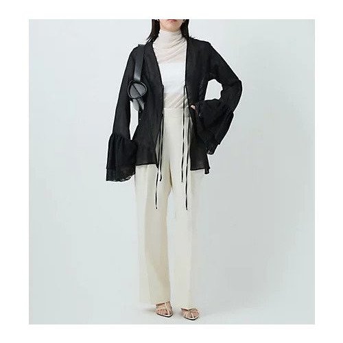 【カオス/Chaos】のガーゼリアンインナー インテリア・キッズ・メンズ・レディースファッション・服の通販 founy(ファニー) https://founy.com/ ファッション Fashion レディースファッション Fashion for Women インナー Innerwear カーディガン Cardigan, Knitwear ジャケット Jacket, Outerwear フリル Frill, Ruffle フロント Front, Front Design リボン Ribbon, Bow |ID: prp329100004577606 ipo3291000000035607308